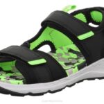 Superfit Black/Light Green Toddlers CRISS CROSS - Sandal with Velcro Fastener Z6Z8619