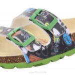 Superfit Black/Multicoloured Toddlers FUSSBETTPANTOFFEL - Slipper with Buckle Z6Z8549