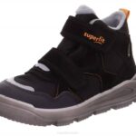 Superfit Black/Orange Babies MARS - Boot with Velcro Fastener Z6Z8456