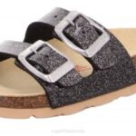 Superfit Black/Silver Toddlers FUSSBETTPANTOFFEL - Slipper with Buckle Z6Z8569