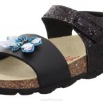 Superfit Black Toddlers FUSSBETTPANTOFFEL - Sandal with Velcro Fastener Z6Z8551