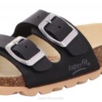 Superfit Black Toddlers FUSSBETTPANTOFFEL - Slipper with Buckle Z6Z8564