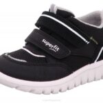 Superfit Black/White Babies SPORT7 MINI - Sneakers low with Velcro Fastener Z6Z8360