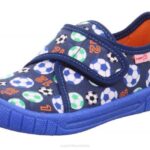 Superfit Blue/Green Babies BILL - Slipper with Velcro Fastener Z6Z8141