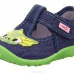 Superfit Blue/Green Babies SPOTTY - Slipper with Velcro Fastener Z6Z879