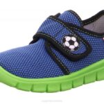Superfit Blue/Green Toddlers BOBBY - Slipper with Velcro Fastener Z6Z8576