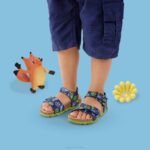 Superfit Blue/Green Toddlers FUSSBETTPANTOFFEL - Sandal with Velcro Fastener Z6Z8555 - Image 9