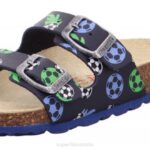 Superfit Blue/Green Toddlers FUSSBETTPANTOFFEL - Slipper with Buckle Z6Z8577