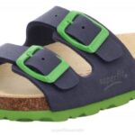 Superfit Blue/Green Toddlers FUSSBETTPANTOFFEL - Slipper with Buckle Z6Z8579