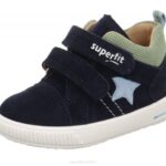 Superfit Blue/Light Green Babies MOPPY - Sneakers low with Velcro Fastener Z6Z8352