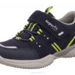 Superfit Blue/Light Green Toddlers STORM - Sneakers low with Velcro Fastener Z6Z8796