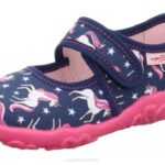 Superfit Blue/Multicoloured Babies BONNY - Slipper with Velcro Fastener Z6Z83