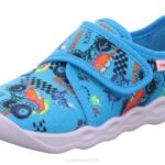 Superfit Blue/Multicoloured Babies BUBBLE - Slipper with Velcro Fastener Z6Z8155