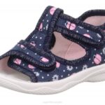 Superfit Blue/Multicoloured Babies POLLY - Slipper with Velcro Fastener Z6Z841