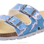 Superfit Blue/Multicoloured Toddlers FUSSBETTPANTOFFEL - Slipper with Buckle Z6Z8574
