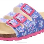 Superfit Blue/Multicoloured Toddlers FUSSBETTPANTOFFEL - Slipper with Buckle Z6Z8600