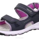 Superfit Blue/Purple Toddlers CRISS CROSS - Sandal with Velcro Fastener Z6Z8670