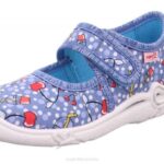 Superfit Blue/Red Babies BELINDA - Slipper with Velcro Fastener Z6Z813