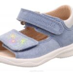 Superfit Blue/Silver Babies POLLY - Sandal with Velcro Fastener Z6Z8208