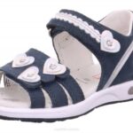 Superfit Blue/Silver Toddlers EMILY - Sandal with Velcro Fastener Z6Z8662