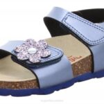 Superfit Blue Toddlers FUSSBETTPANTOFFEL - Sandal with Velcro Fastener Z6Z8631