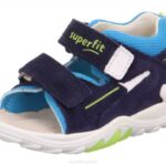 Superfit Blue/Turquoise Babies FLOW - Sandal with Velcro Fastener Z6Z8166