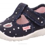 Superfit Dark Blue/Silver Babies SPOTTY - Slipper with Velcro Fastener Z6Z893
