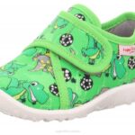 Superfit Green/Multicoloured Babies SPOTTY - Slipper with Velcro Fastener Z6Z865