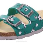 Superfit Green Toddlers FUSSBETTPANTOFFEL - Slipper with Buckle Z6Z8592
