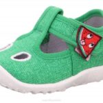 Superfit Green/White Babies SPOTTY - Slipper with Velcro Fastener Z6Z816