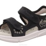 Superfit Grey/Black Toddlers PIXIE - Sandal with Velcro Fastener Z6Z8659