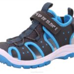 Superfit Grey/Light Blue Toddlers TORNADO LIGHT - Sandal with Velcro Fastener Z6Z8624