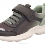 Superfit Grey/Light Green Kids & Teens RUSH - Sneakers low with Velcro Fastener Z6Z8531