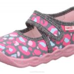 Superfit Grey/Multicoloured Babies BUBBLE - Slipper with Velcro Fastener Z6Z810