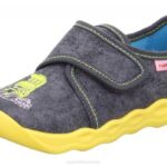 Superfit Grey/Multicoloured Babies BUBBLE - Slipper with Velcro Fastener Z6Z8130