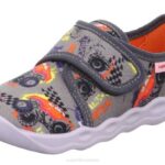 Superfit Grey/Multicoloured Babies BUBBLE - Slipper with Velcro Fastener Z6Z8148