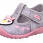Superfit Grey/Multicoloured Babies SPOTTY - Slipper with Velcro Fastener Z6Z8112