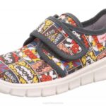 Superfit Grey/Multicoloured Toddlers BOBBY - Slipper with Velcro Fastener Z6Z8557
