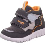 Superfit Grey/Orange Babies SPORT7 MINI - Sneakers high with Velcro Fastener Z6Z8365
