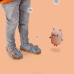 Superfit Grey/Orange Toddlers FUSSBETTPANTOFFEL - Slipper with Buckle Z6Z8591 - Image 7