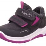 Superfit Grey/Pink Babies COOPER - Sneakers low with Velcro Fastener Z6Z8367