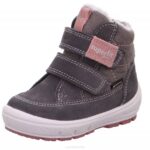 Superfit Grey/Pink Babies GROOVY - Boot with Velcro Fastener Z6Z8494