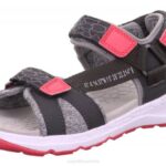 Superfit Grey/Pink Toddlers CRISS CROSS - Sandal with Velcro Fastener Z6Z8663