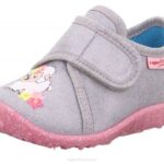 Superfit Grey/White Babies SPOTTY - Slipper with Velcro Fastener Z6Z8100