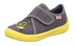 Superfit Grey/Yellow Babies BILL - Slipper with Velcro Fastener Z6Z869