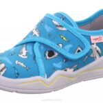 Superfit Light Blue/Multicoloured Babies BENNY - Slipper with Velcro Fastener Z6Z84