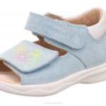 Superfit Light Blue/Silver Babies POLLY - Sandal with Velcro Fastener Z6Z8186