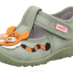Superfit Light Green Babies SPOTTY - Slipper with Velcro Fastener Z6Z886