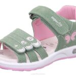 Superfit Light Green/Pink Toddlers EMILY - Sandal with Velcro Fastener Z6Z8680