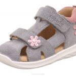 Superfit Light Grey/Pink Babies BUMBLEBEE - Sandal with Velcro Fastener Z6Z8212